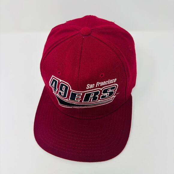 Vintage Starter San Francisco 49ers Hat Cap One Size Mens 90’s Red Black NFL - Picture 3 of 7